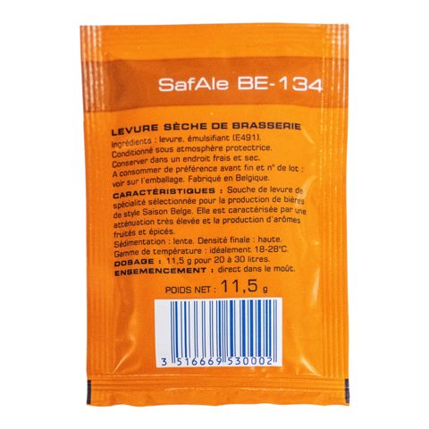 1. Пивные дрожжи Safale BE-134 (Fermentis), 11,5 г